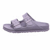 Birkenstock Unisex Arizona EVA Dual Buckle Sandals, Metallic Silver - 37 N EU