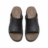 Clarks Collection Men's Walkford Band Slide Sandal, Black Leather, 8.5 Wide US