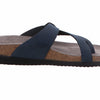 Mephisto womens Helen flats sandals, Blue, 38 EU 8 US