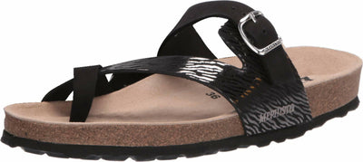 Mephisto Nalia Black Sandalbuck/Zebra EU 37 (US Women's 7) B (M)