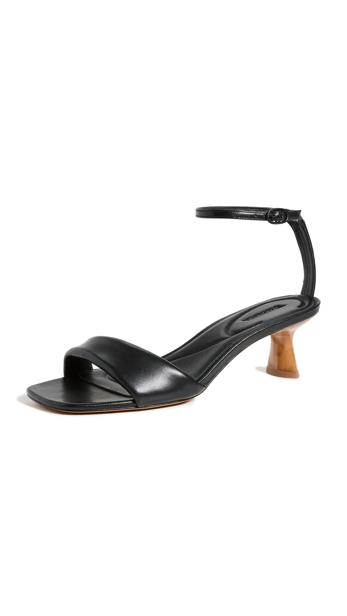 Vince Women's Prue Sandals, Black, 8 Medium US