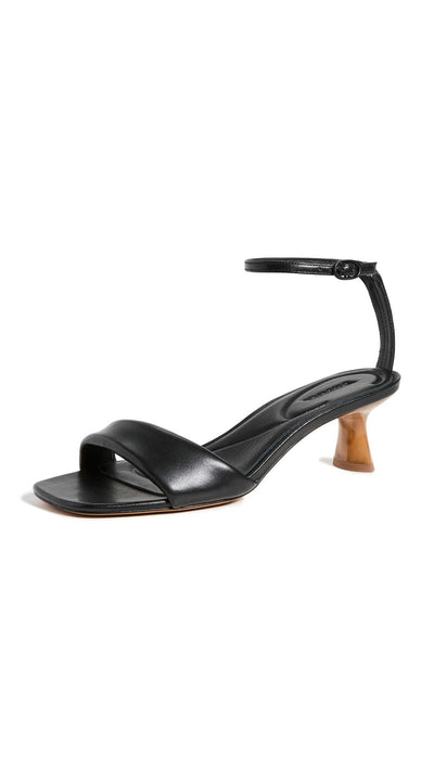 Vince Women's Prue Sandals, Black, 8 Medium US