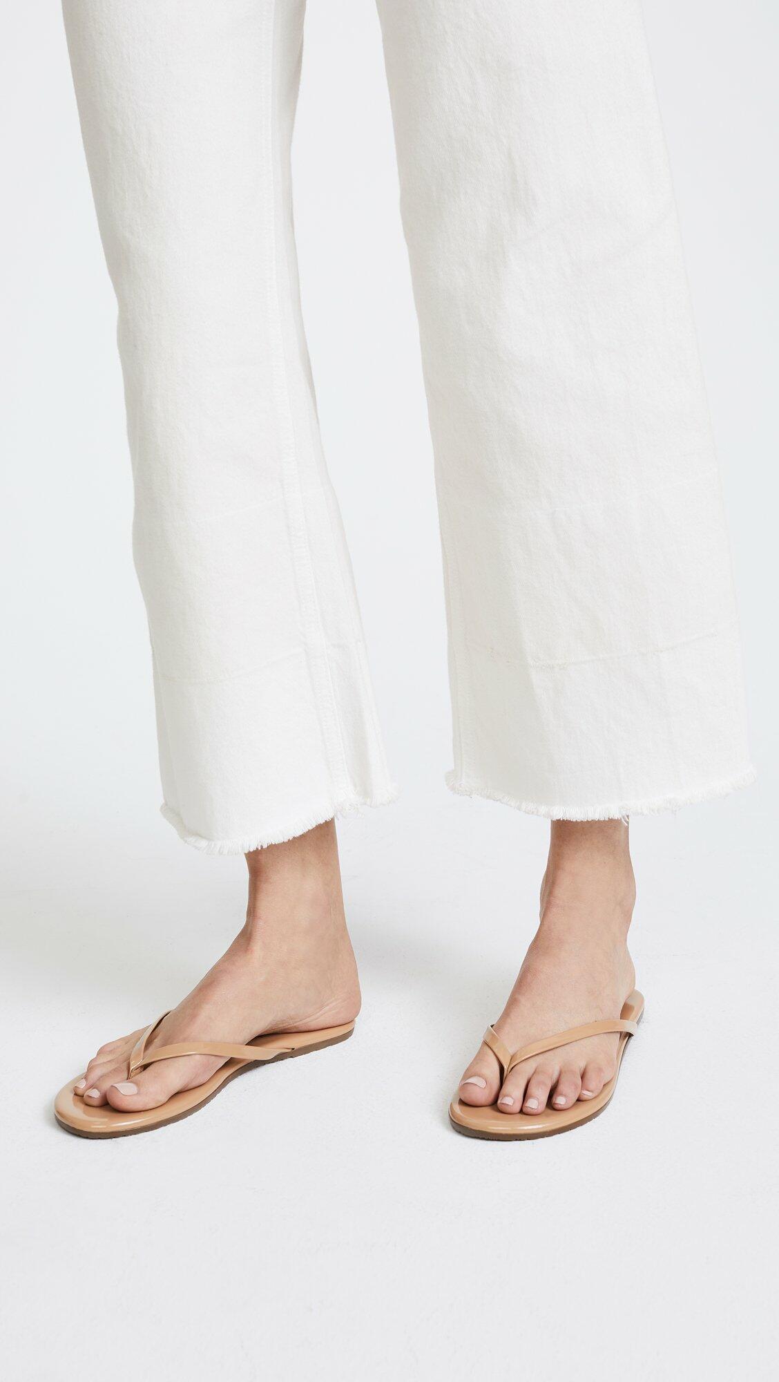 TKEES Women's Foundations Glosses Flip Flops, Coco Butter, 7 Medium US