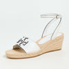 Tory Burch Women's INES Wedge Espadrilles 50mm, Gardenia, 10 Medium US