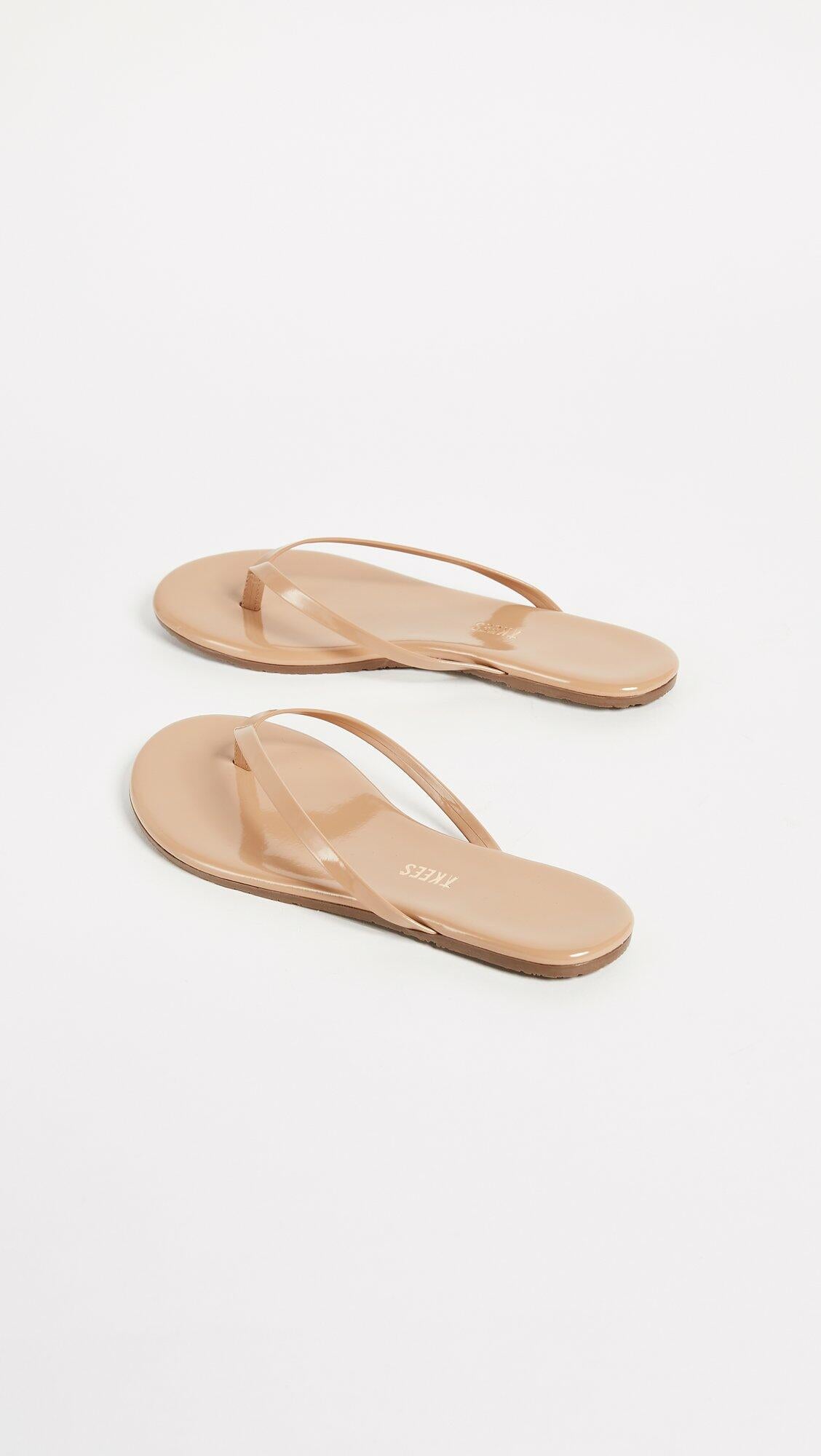 TKEES Women's Foundations Glosses Flip Flops, Coco Butter, 7 Medium US
