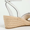 Tory Burch Women's INES Wedge Espadrilles 50mm, Gardenia, 10 Medium US