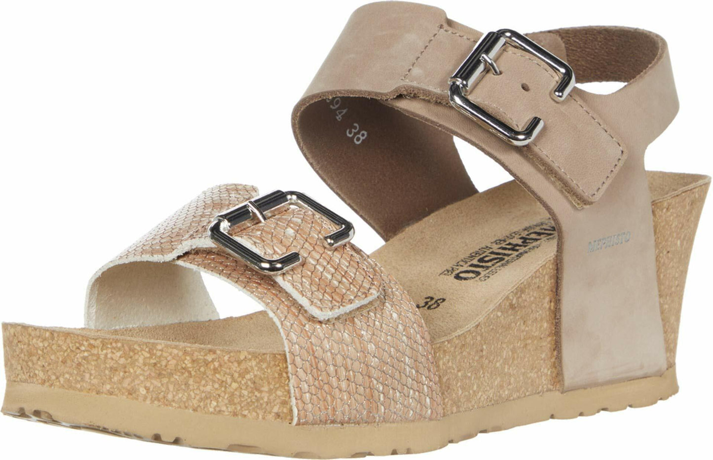 Mephisto Lissandra Light Taupe Sandalbuck/Zambie EU 36 (US Women's 6) B (M)