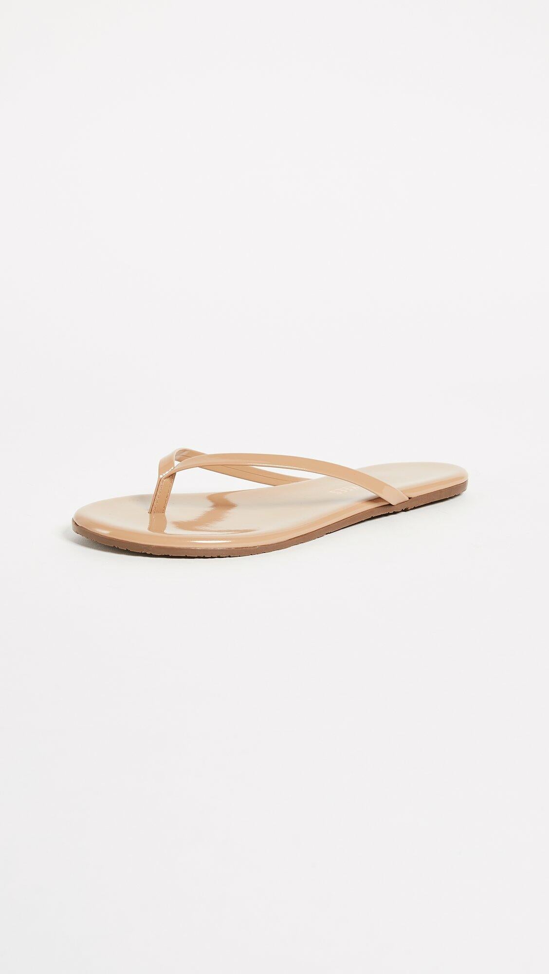 TKEES Women's Foundations Glosses Flip Flops, Coco Butter, 7 Medium US