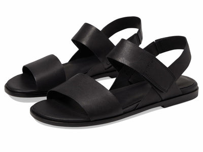 Eileen Fisher Women's Kanza Flat Sandal, Black, 10