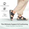Orthofeet Naxos Black 8.5 EE - Extra Wide