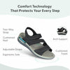 Orthofeet Naxos Black 8.5 EE - Extra Wide