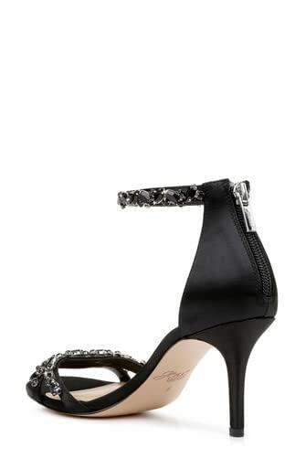 Jewel Badgley Mischka Caroline Embellished Strap Evening Shoe