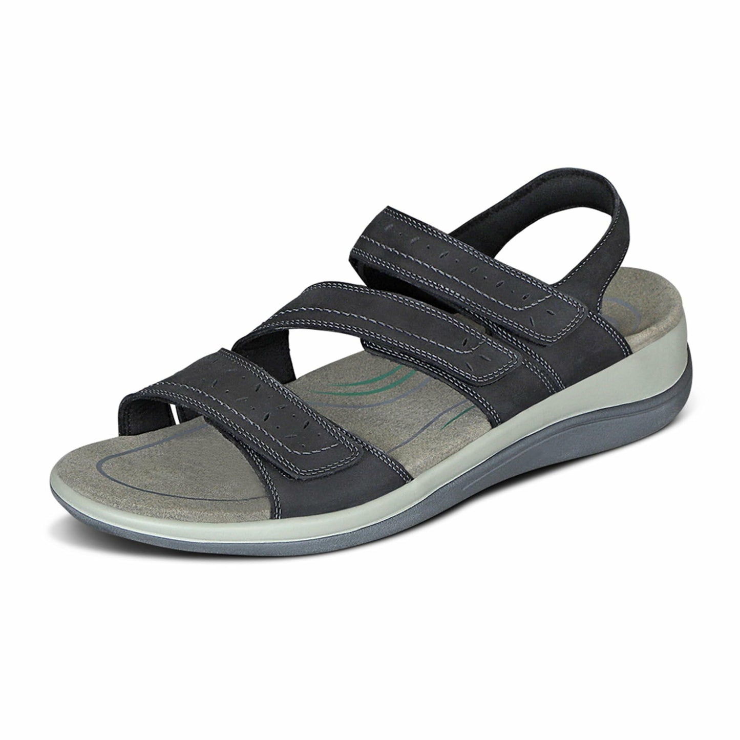 Orthofeet Naxos Black 8.5 EE - Extra Wide