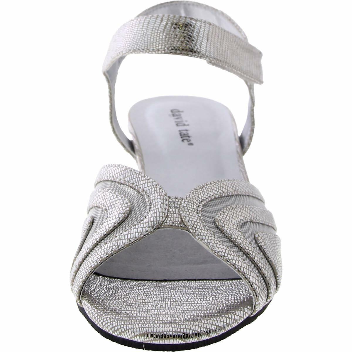 David Tate Admire Silver Lizard Print 7.5 N (AA)