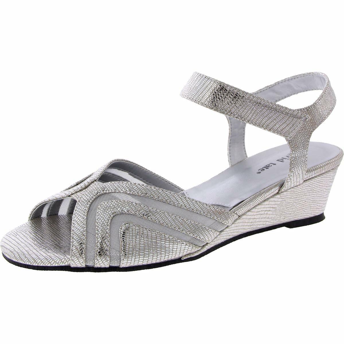 David Tate Admire Silver Lizard Print 7.5 N (AA)