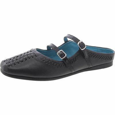 Free People Diana Double Strap Flat Black EU 37.5 (US Women's 7.5) M