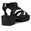 Fly London Women's Heels Sandal, Black, 8
