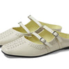 Free People Diana Double Strap Flat Bone EU 40 (US Women's 10) M