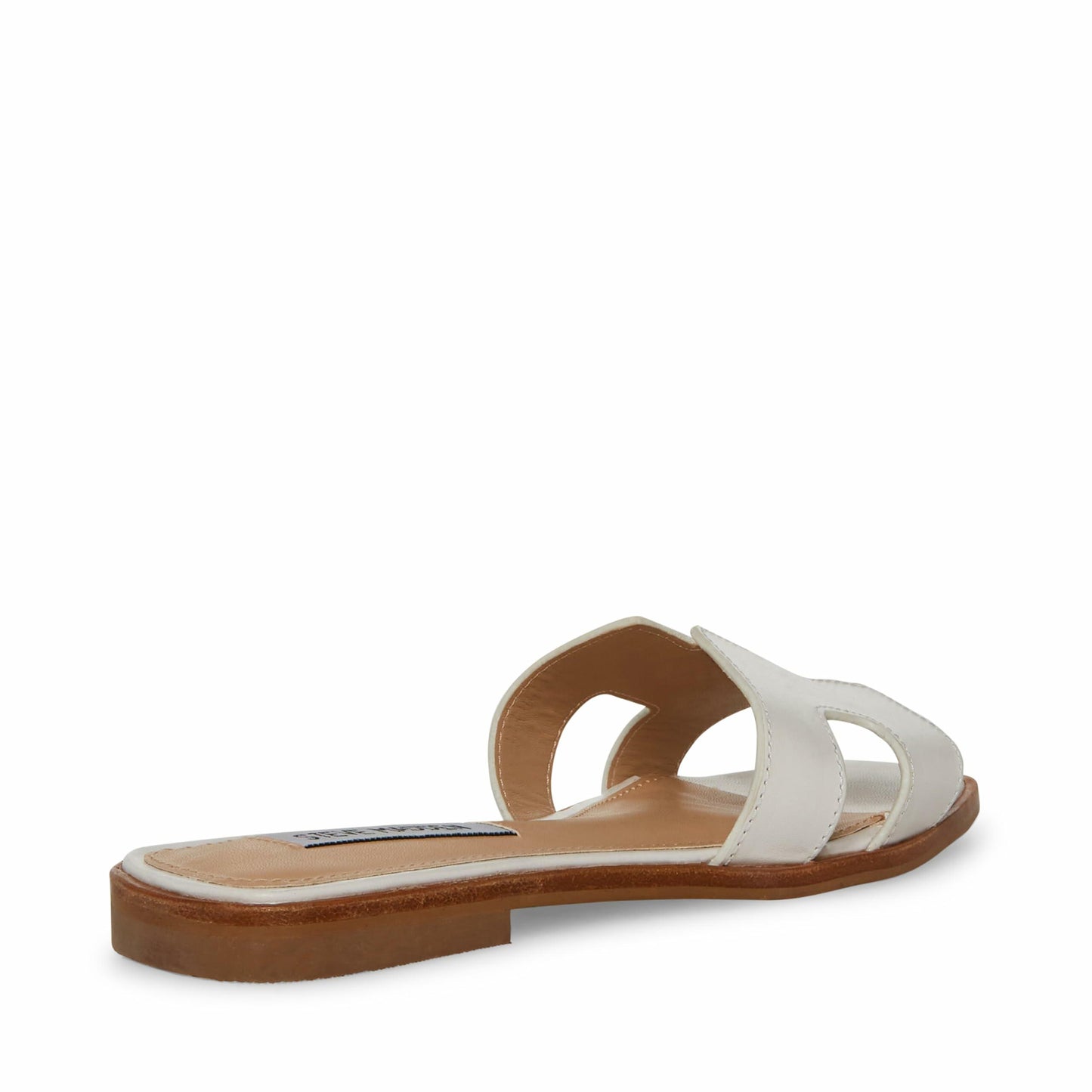 Steve Madden Women's Hadyn Sandal, White Leather, 8