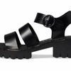Fly London Women's Heels Sandal, Black, 8