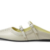 Free People Diana Double Strap Flat Bone EU 40 (US Women's 10) M