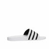 adidas Originals Adilette Unisex Adult Beach and Shower Shoes, White White Black 1 White, 44.5 EU