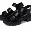 Fly London Women's Heels Sandal, Black, 8