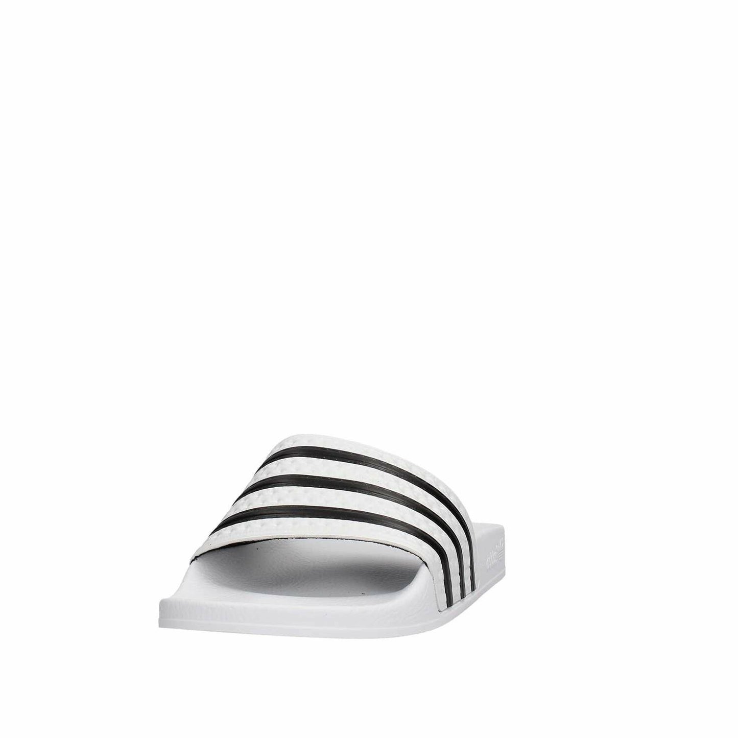 adidas Originals Adilette Unisex Adult Beach and Shower Shoes, White White Black 1 White, 44.5 EU