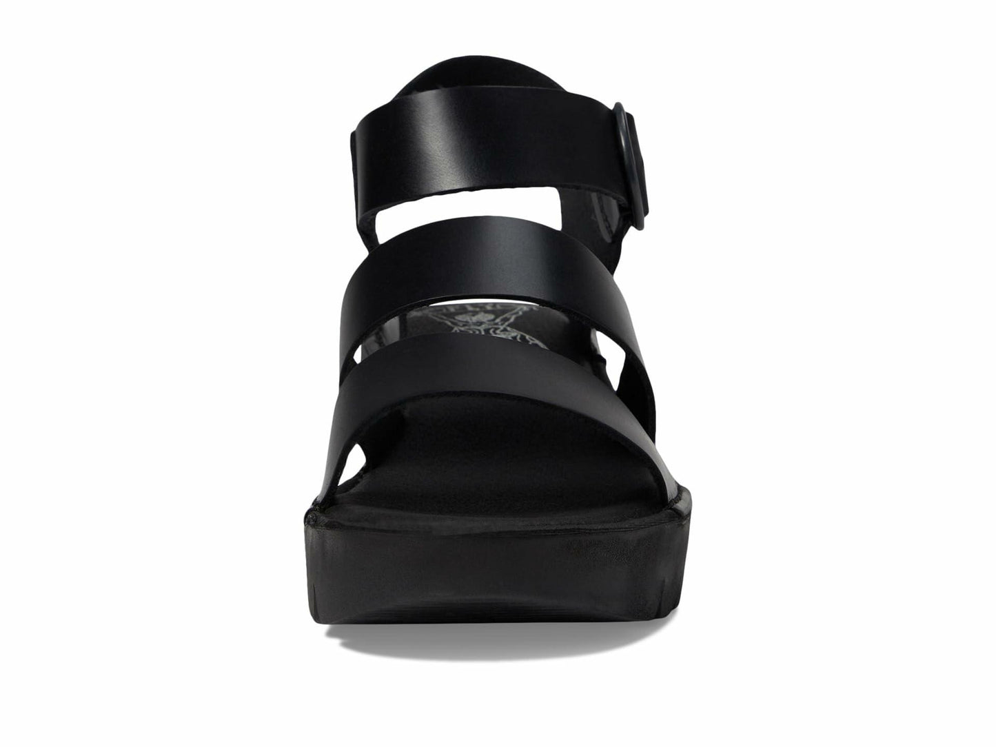 Fly London Women's Heels Sandal, Black, 8
