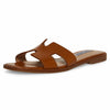 Steve Madden Women's Hadyn Sandal, Cognac Leather, 9