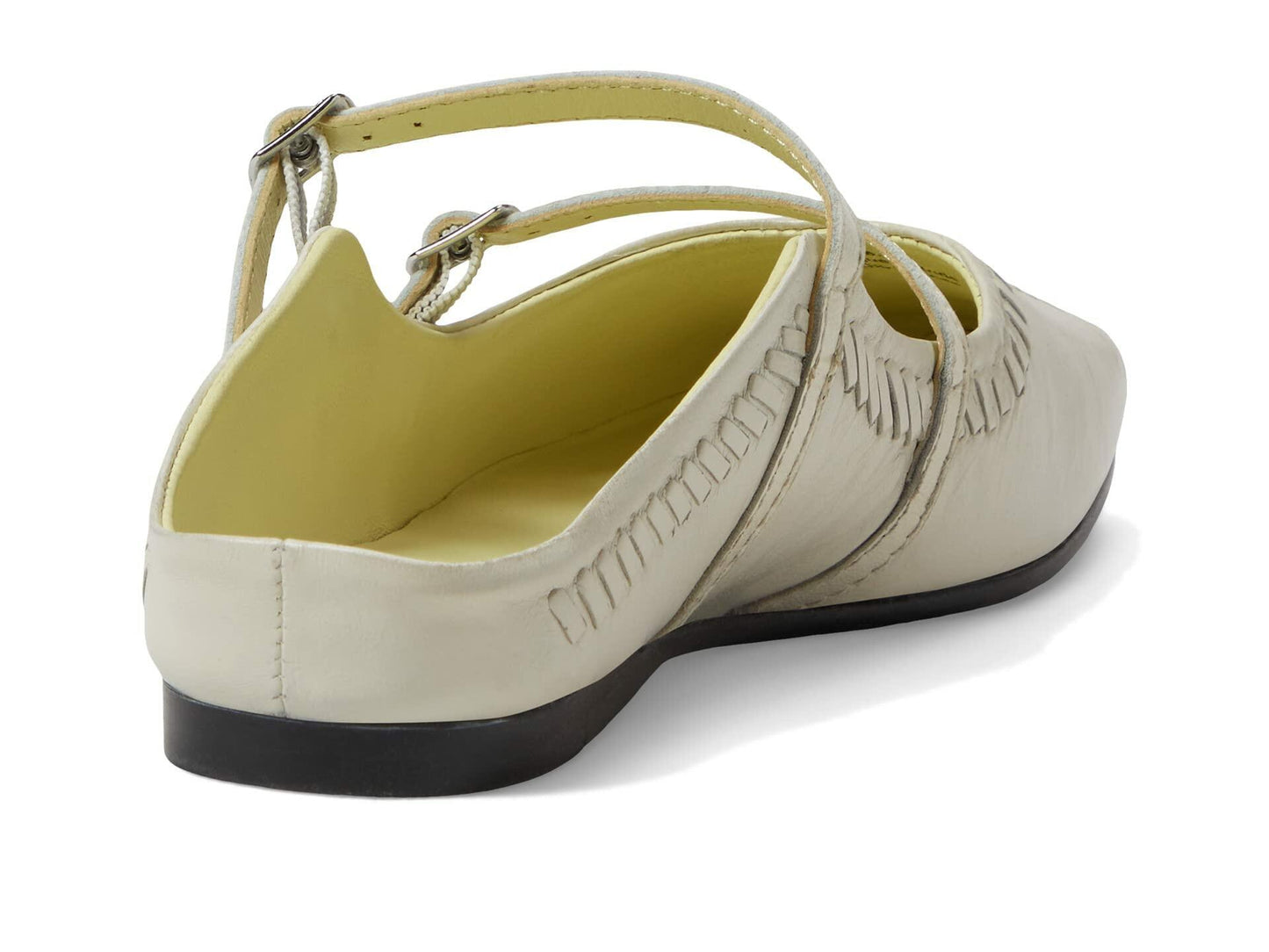 Free People Diana Double Strap Flat Bone EU 40 (US Women's 10) M