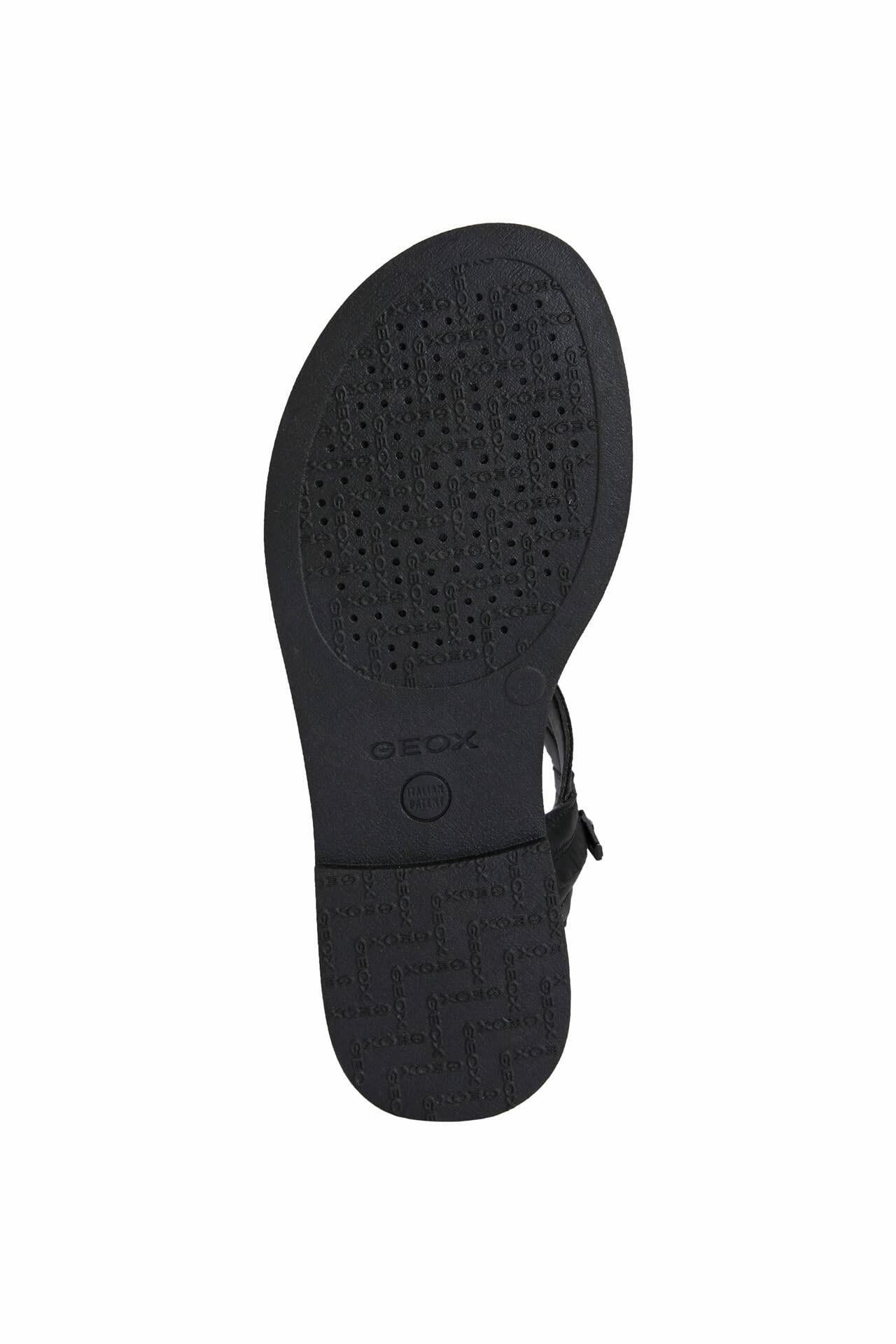 Geox Girl's Karly Sandal 66 (Little Kid/Big Kid) Black 30 (US 12 Little Kid) M