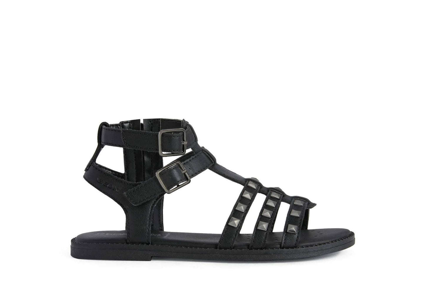 Geox Girl's Karly Sandal 66 (Little Kid/Big Kid) Black 30 (US 12 Little Kid) M