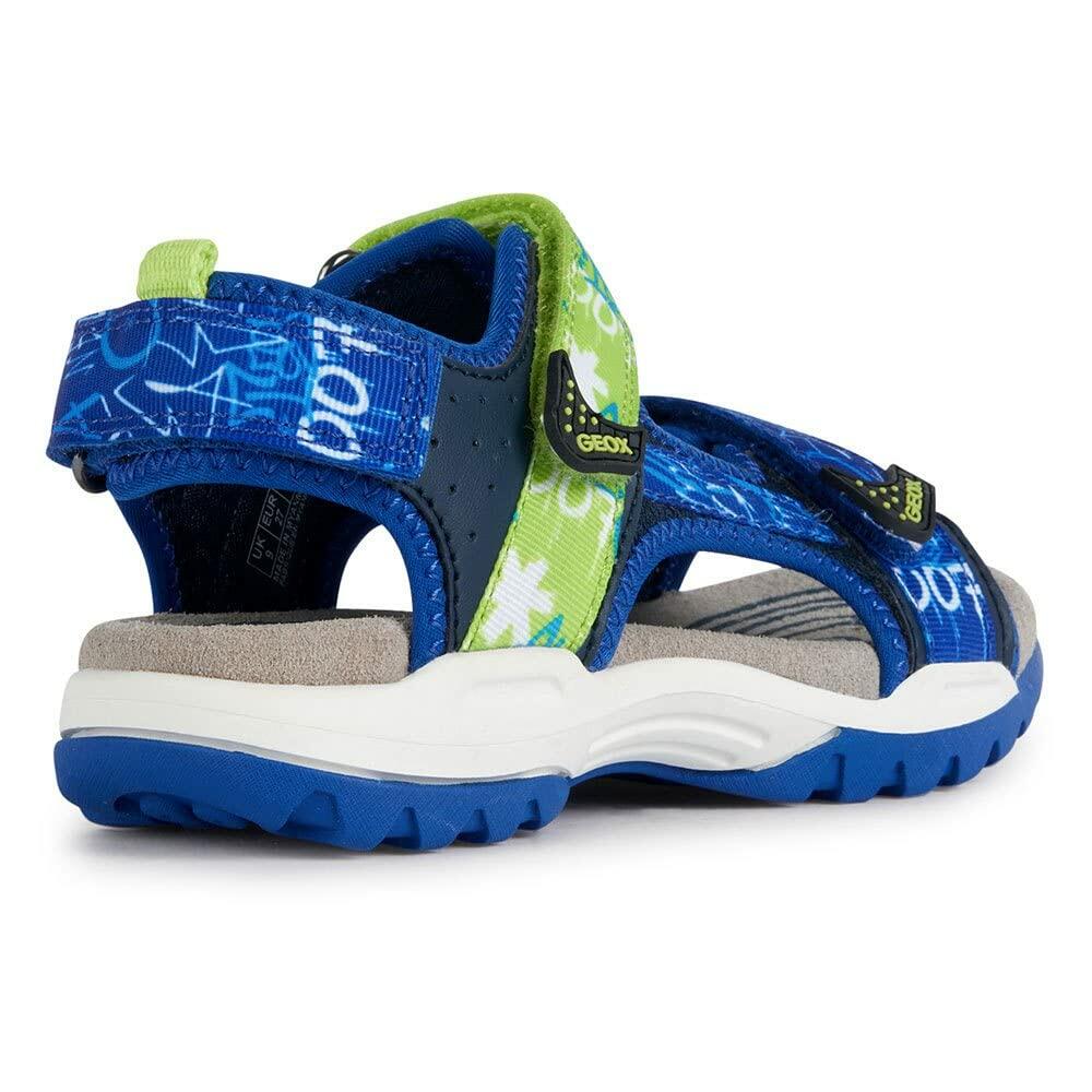 Geox Boy's Borealis 23 (Toddler/Little Kid/Big Kid) Navy/Lime 30 (US 12 Little Kid) M