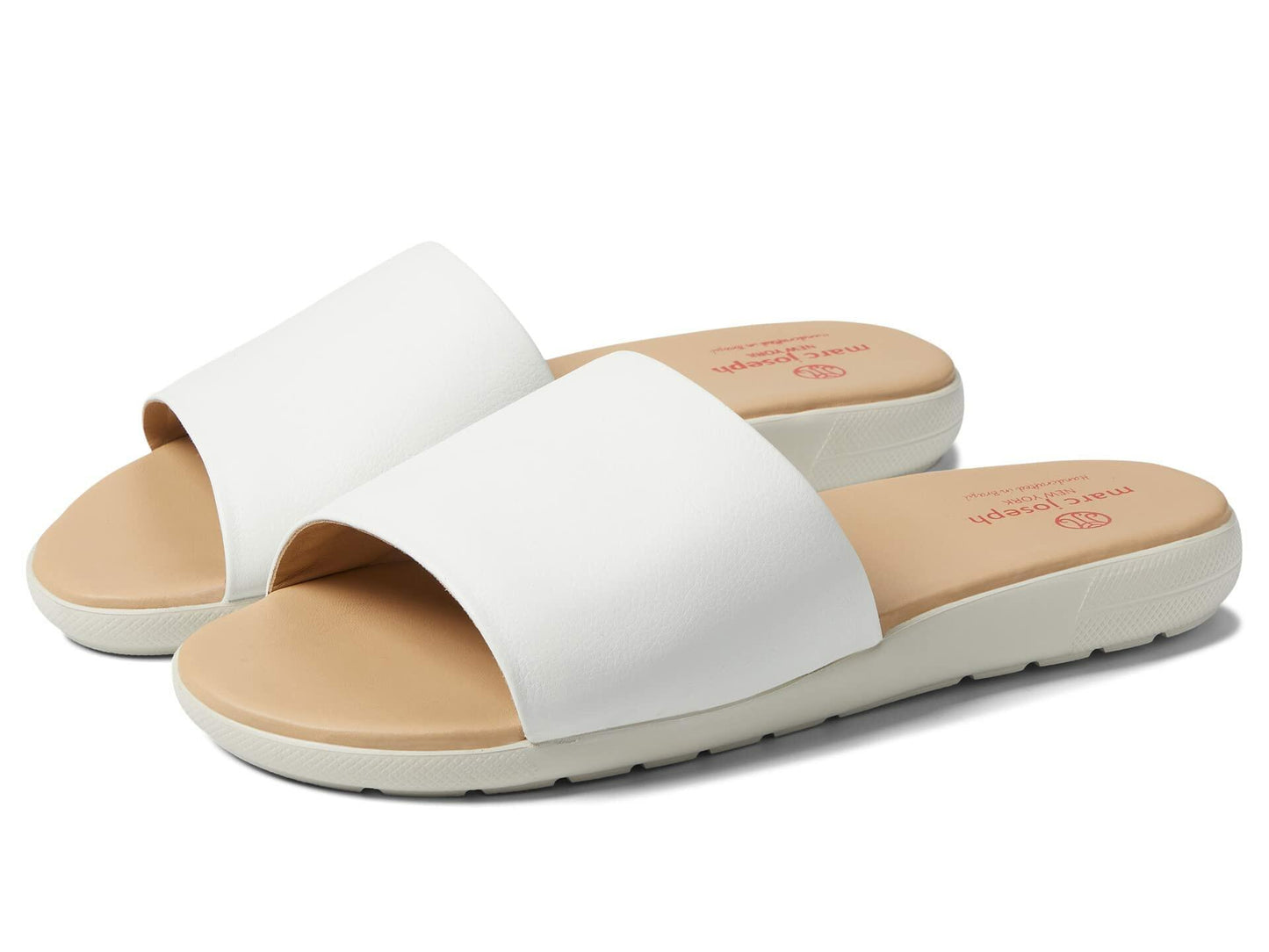 Marc Joseph New York Emery Ave Flats for Women – Leather Upper, Lining, and Insole – Slip-on Style White Soft Napa 10 M