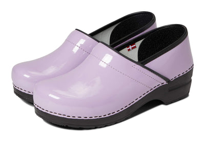 Sanita Pro Patent Professional Clogs for Women - Arch Support, Durable, Closed-Back, APMA-Approved Slip-On Shoes - Lilac, Womens 9.5-10