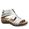 BEARPAW Women's Layla Wide White Metallic Size 8 | Women's Sandal | Women's Shoe | Comfortable & Lightweight