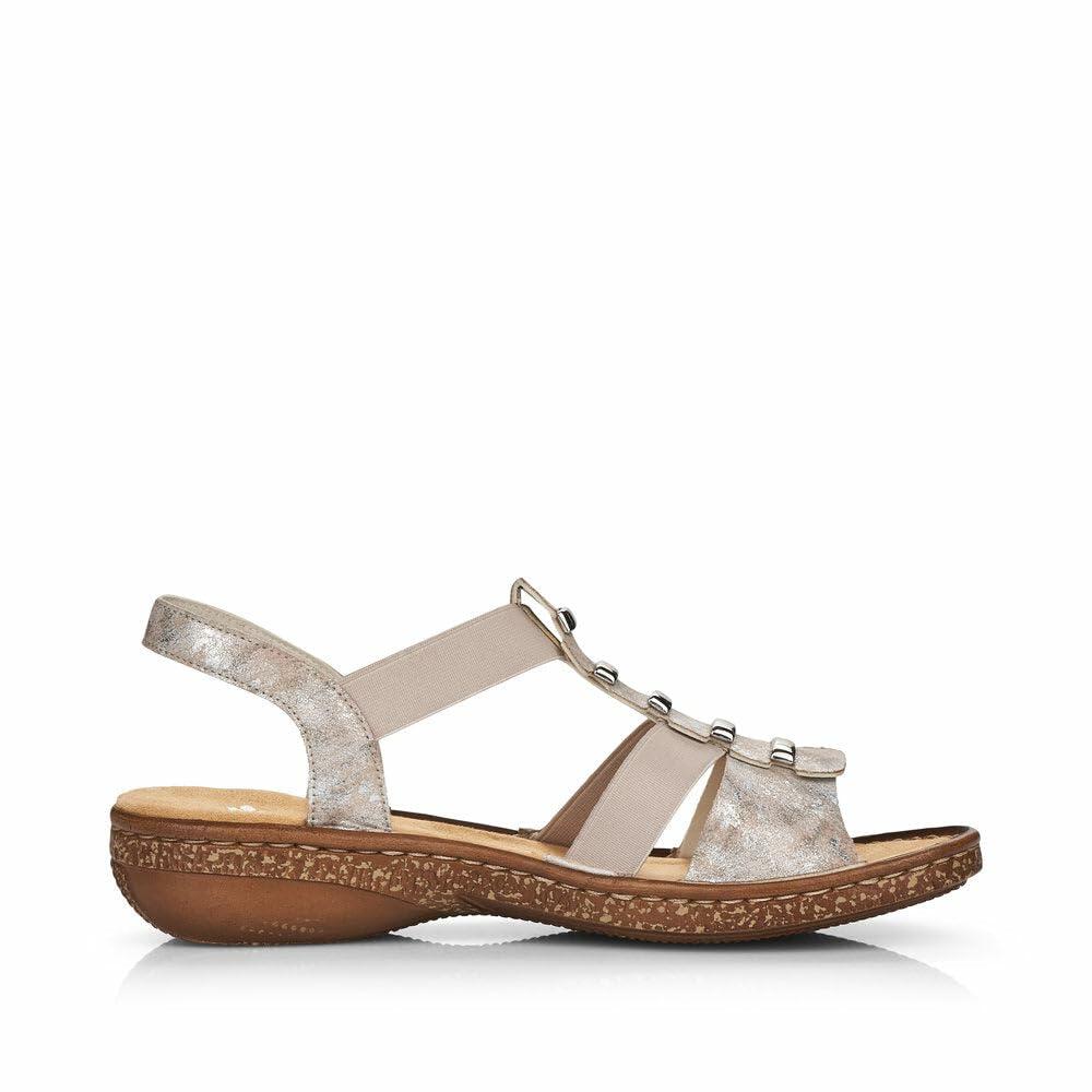 Rieker 62850 Regina 50 Rose/Metallic EU 38 (US Women's 7-7.5) M