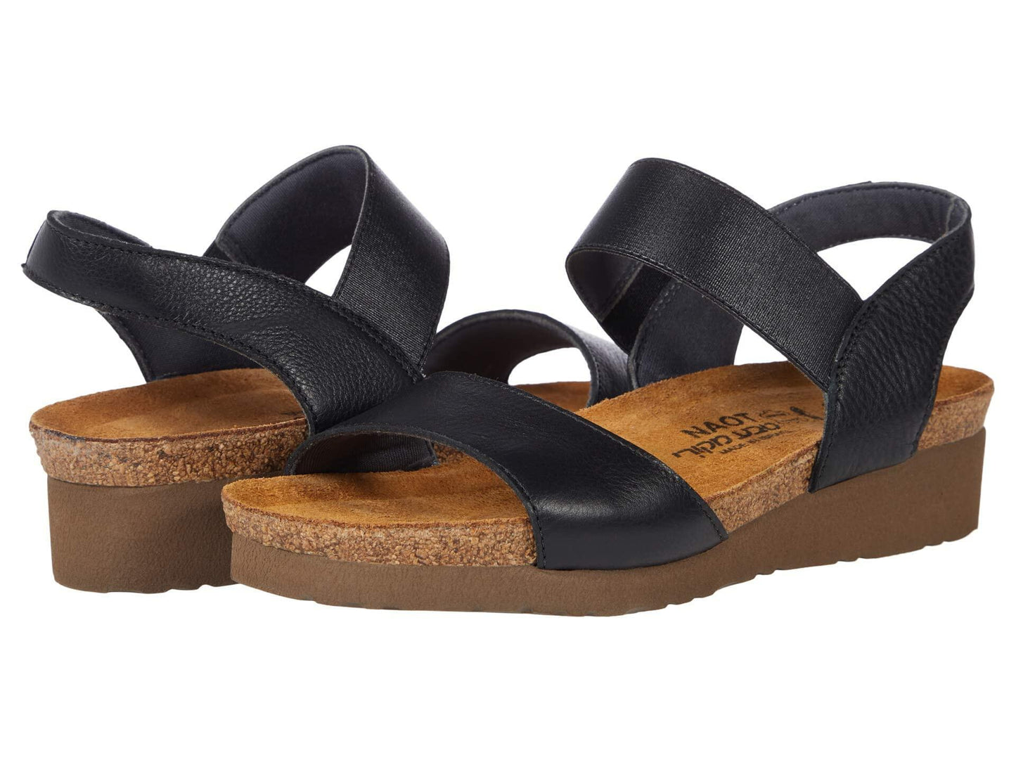 NAOT Footwear Women's Emily Sandal Soft Black Lthr 8-8.5 N US