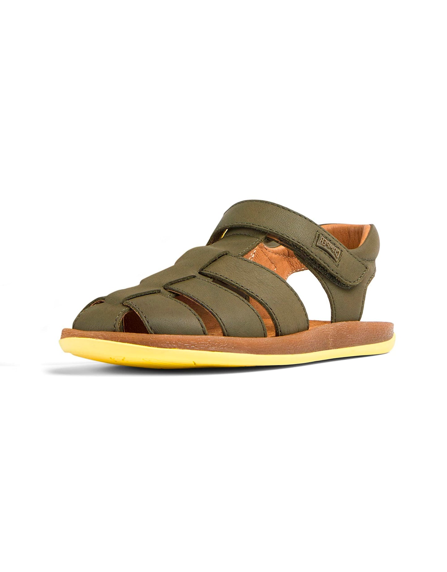Camper, Bicho, Kids - Closed Sandal, Medium Green, 8