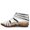 BEARPAW Women's Layla Wide White Metallic Size 8 | Women's Sandal | Women's Shoe | Comfortable & Lightweight