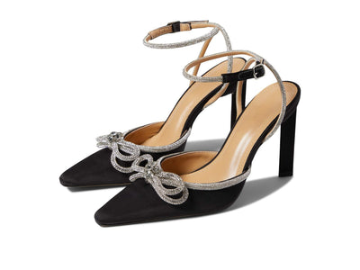 Satin Black Heels by Tony Bianco