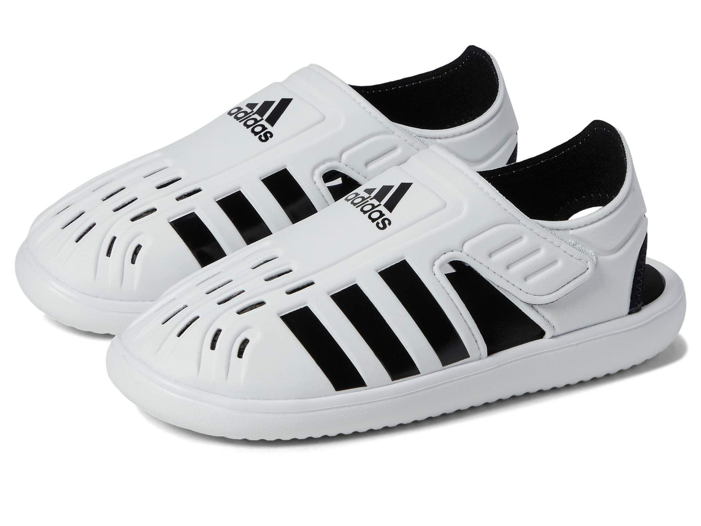 adidas Water Sandal (Infant/Toddler) White/Black/White 1 7 Toddler M