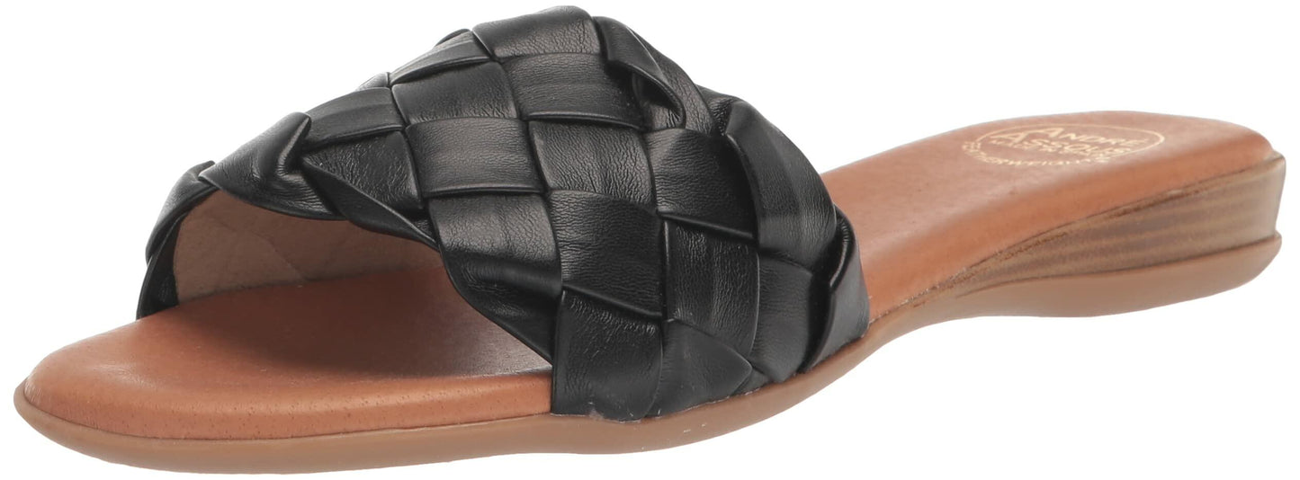 André Assous Women's Nicki Slide Sandal, Black, 9