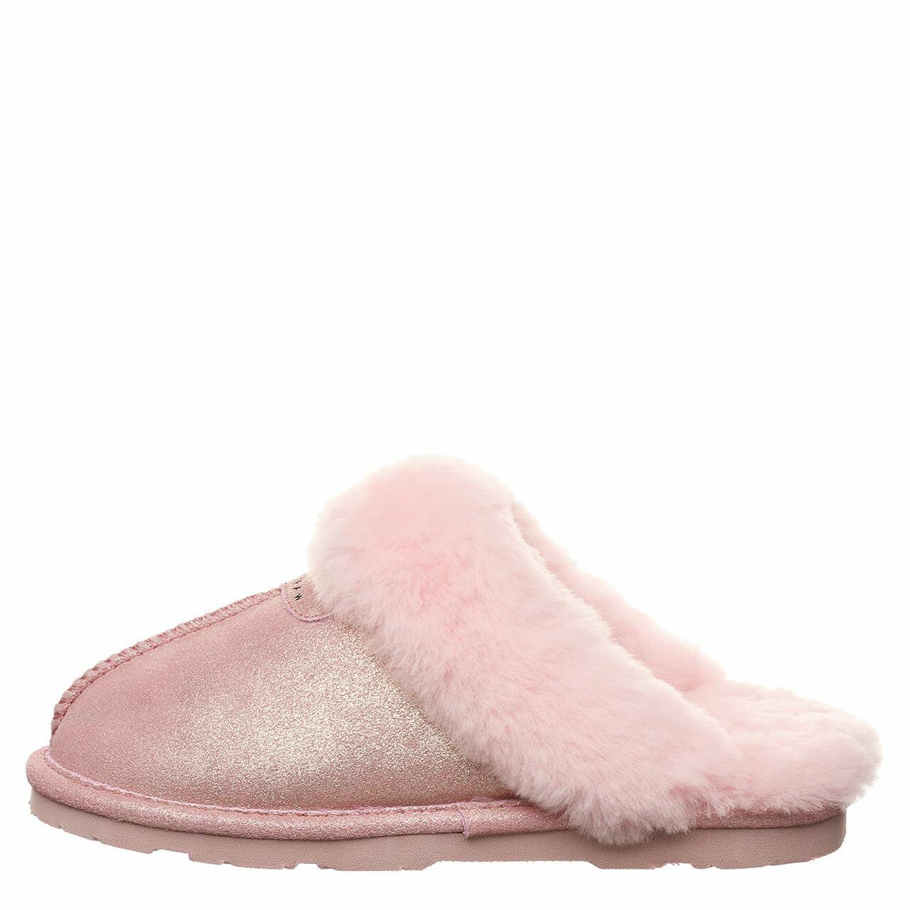 BEARPAW Women's Loki Exotic Pink Glitter Size 6 | Women's Slippers | Women's Shoes | Comfortable & Light-Weight
