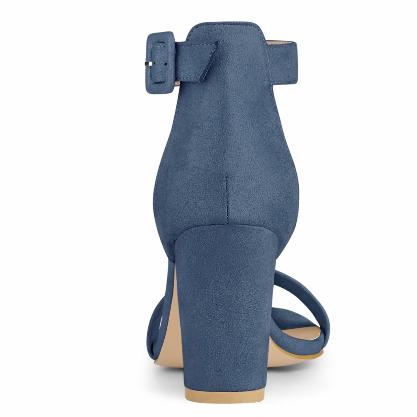 Allegra K Women's Ankle Strap, Mist Blue, 9.5