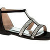 Badgley Mischka Girls Gladiator Sandals Silver