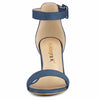 Allegra K Women's Ankle Strap, Mist Blue, 9.5