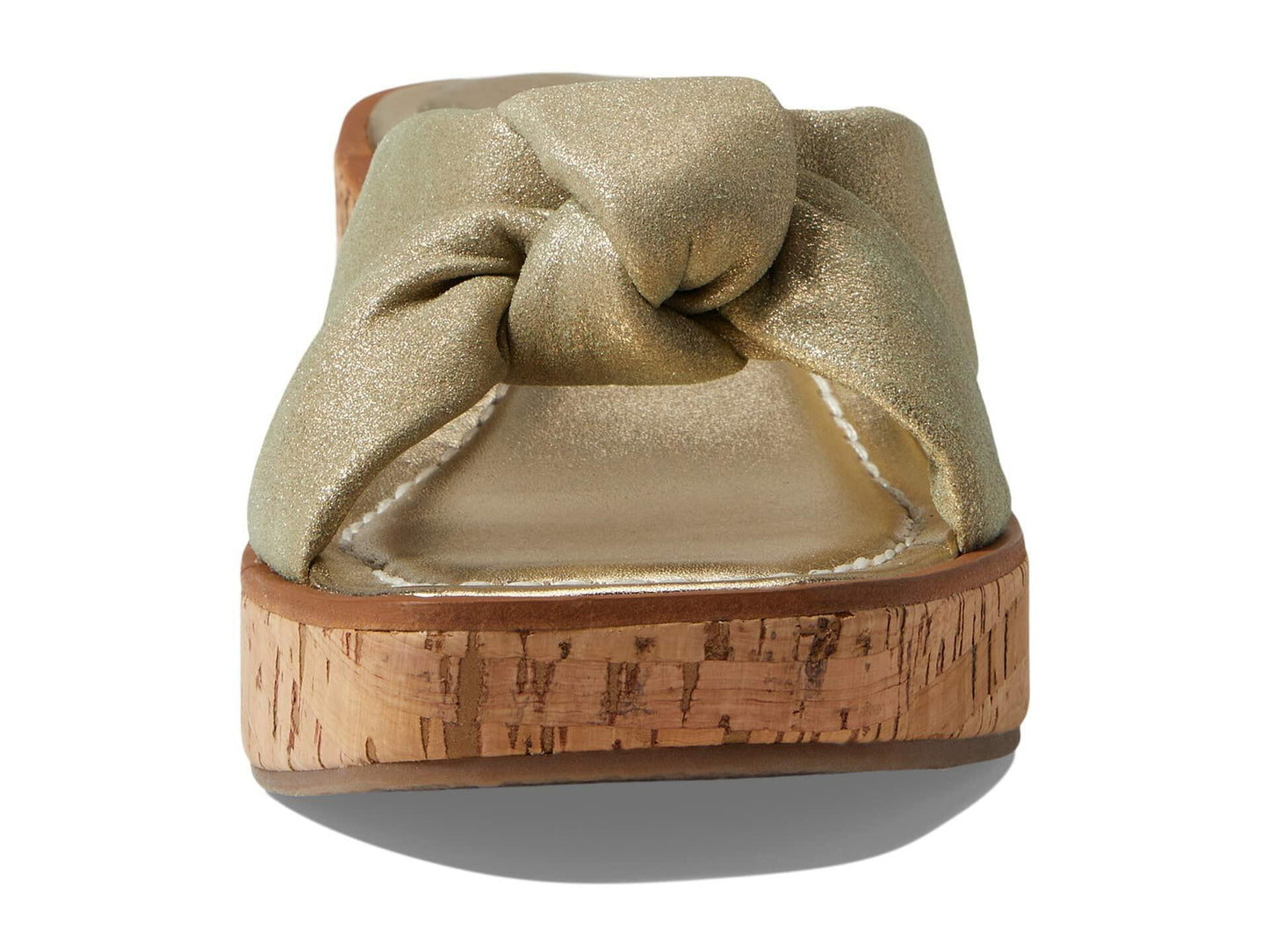 Bernardo Jolie Champagne Metallic Suede 6.5 M