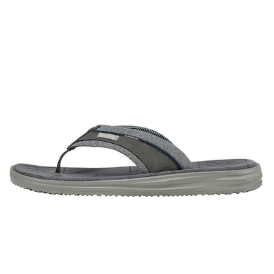HEYDUDE Men's Sami Free Dark Grey, Size 7 | Men’s Footwear | Men’s Slip On Sandals | Comfortable & Light-Weight